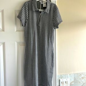 RSQ houndstooth zip mini dress